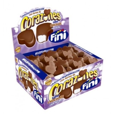 Corazones chocolate con leche FINI 75 uds