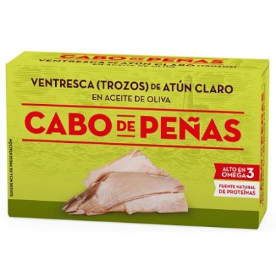 Lata VENTRESCA de Atun Claro Oliva 72 gr.CABO DE PEÑAS