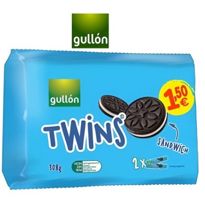 GULLON TWINS 308 gr. caja de 12 und. pack2