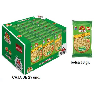 MANCHITOS maiz caja 38grs(precio 1 ud compra en c/de 25 uds)
