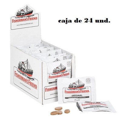 Caramelos FISHERMAN caja de 24 uds x 25 grs