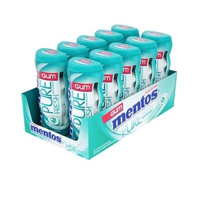 Chicles MENTOS Wintergreen 10 uds