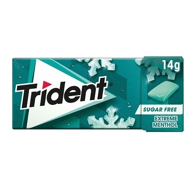 CHICLES GRAGEA Trident Mentol Extremo 24 uds