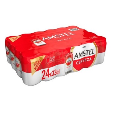 AMSTEL Cerveza Lata 24x 33 cl.