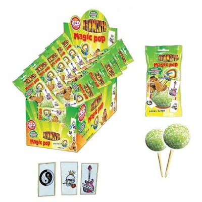 CARAMELO MAGIC POP MAMMOOTH Super Acido, caja de  18 uds