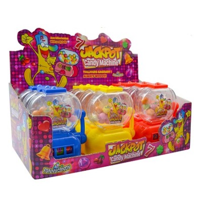 Juguete JACKPOT MACHINE candy 30 gr estuche de 12 uds