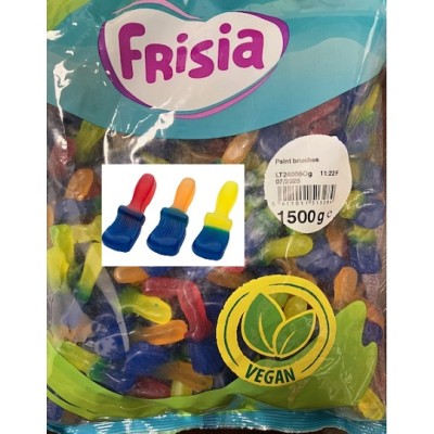 Gominolas BROCHAS pintura 1'5 kg. bolsa de 165 uds