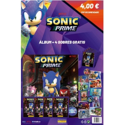 Album+ 4 Sobres SONIC PRIME panini