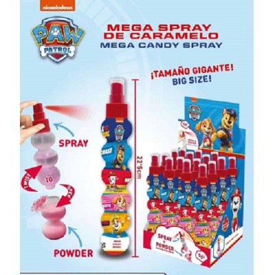 MEGA SPRAY con Caramelo PAW PATROL 16 unds. estuche