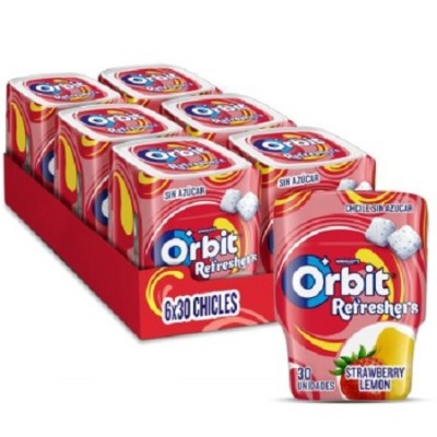 CUBO ORBIT Refresh FRESA/LIMA estuche de 6 botes