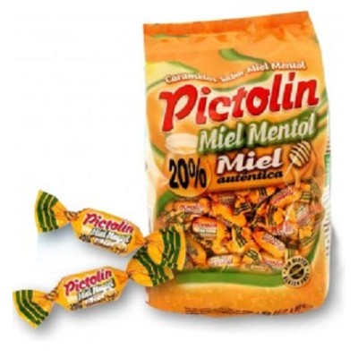 Caramelo PICTOLIN MIEL MENTOL bolsa 1kg