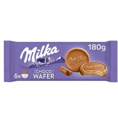 Milka CHOCO WAFER 18 uds de 180 grs (precio 1 ud)