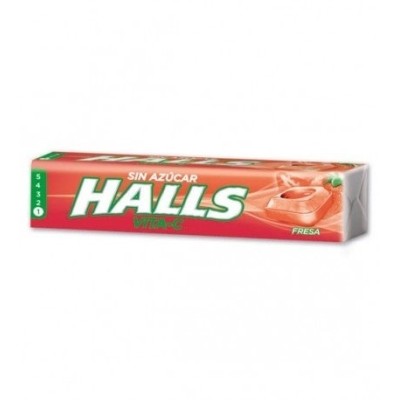 CARAMELOS HALLS S/Azucar FRESA 20 uds.