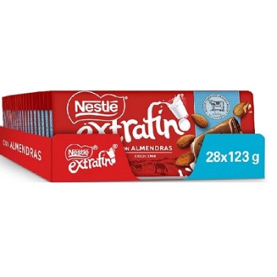 Tableta NESTLE chocolate Almendra 123gr