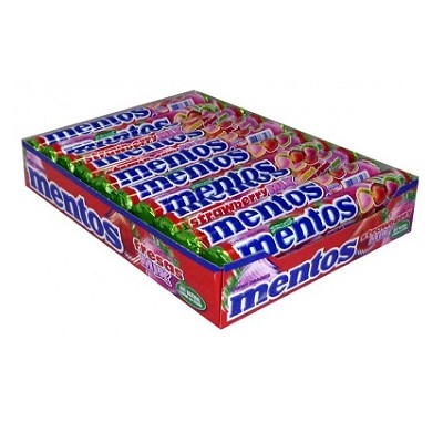 Caramelos MENTOS FRESA 20 uds