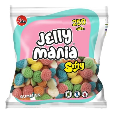 Bolsa de gominolas JELLY MANIA FLORES power 250 uds Jake