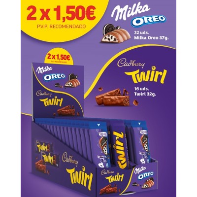 Barritas milka choco caja de 48 und.