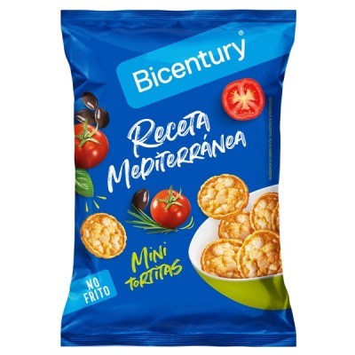 Mini TORTITAS Receta Mediterranea Biocentury 7 uds de 70 grs