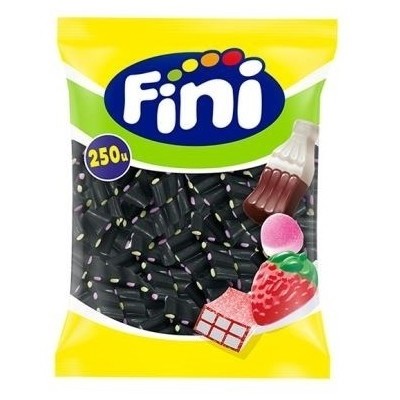 Bolsas chuches fini 250 CARTUCHERAS Regaliz Negro