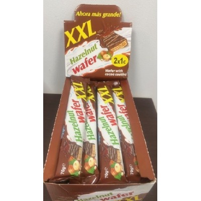 CHOCO WAFER XXL AVELLANA 24und.x70gr.