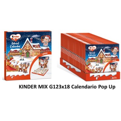 kinder CALENDARIO ADVIENTO 123gr.x 18 und.