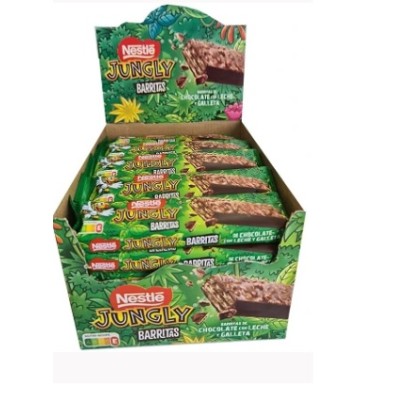 SNACK JUNGLY barrrita 34 gr Precio caja 30 uds