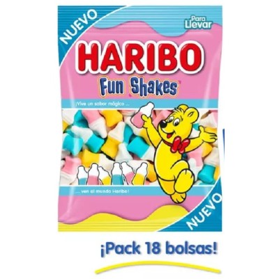 FUN SHAKES Haribo  CAJA de 18 und de 80 gr.