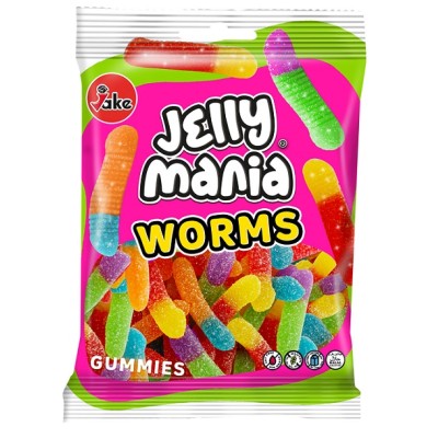 Jellymania gusanos pica 18 uds de 100 grs-el precio es 1 UD