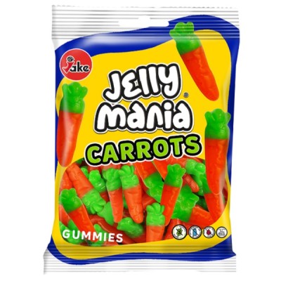 Jellymania ZANAHORIAS 18 uds de 100 grs-el precio es de 1 ud