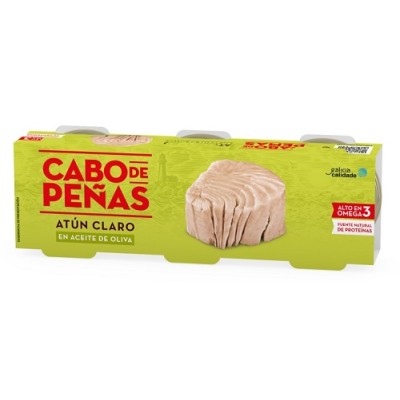 Atun Claro en Aceite de Oliva 3 latas CABO DE PEÑAS