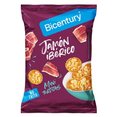 Mini Tortitas Jamon Iberico BIOCENTURY 7 uds de 70 grs