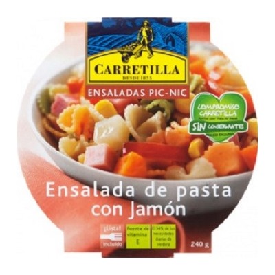 ENSALADA PASTA CON JAMON Carretilla