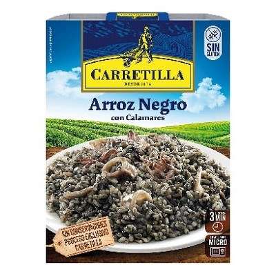 Arroz Negro con calamares CARRETILLA