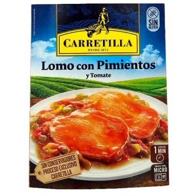 Lomo con pimiento y tomate CARRETILLA