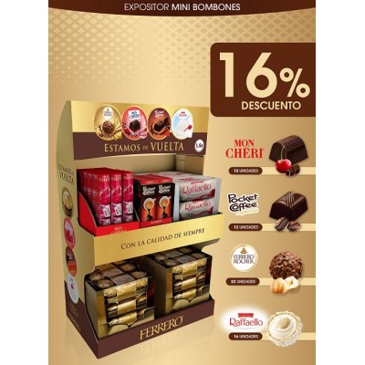 EXPOSITOR MINI BOMBONES rocher 75 und.