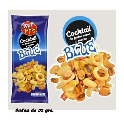 Cocktail frutos secos "BLUE" bolsa 32 grs c/18 uds FRUYPIS