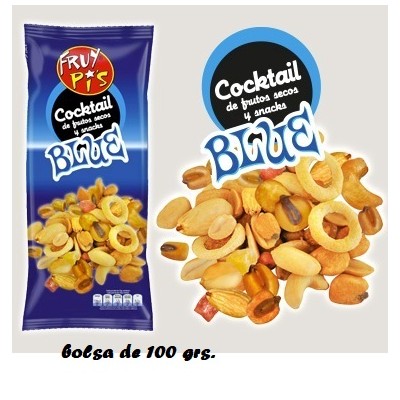 Cocktail Frutos secos y snacks "Blue" bolsa 95 grs