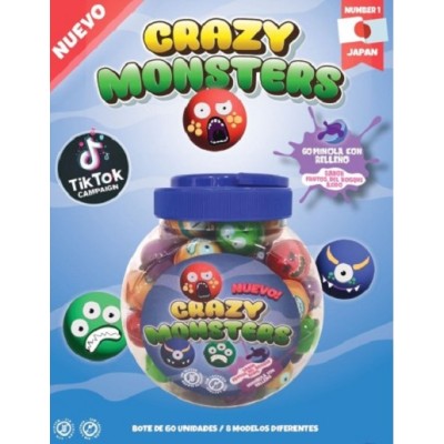 CRAZY MONSTER Gummy tarro de 60 und.