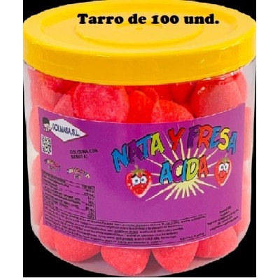 NATA Y FRESA ACIDA tarro 100 und.