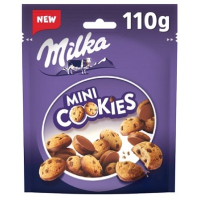 MINI COOKIES MILKA 8 uds de 110 grs (p