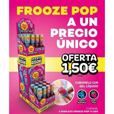 EXPOSITOR FROOZE POP chupa chups 24 uds