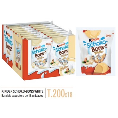 KINDER SCHOBONS white 18x200gr.