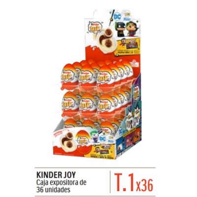 Caja HUEVOS KINDER JOY 36 uds