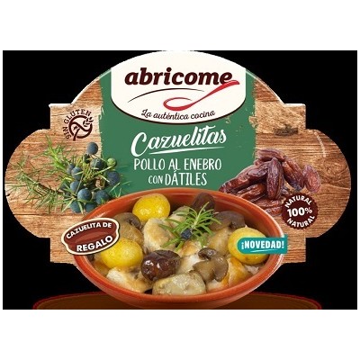 CAZUELA POLLO al ENEBRO con DATILES 8x380gr-COMIDA