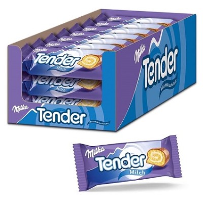 BARRITA TENDER MILKA 37 gr. caja de 21 uds ( precio 1 ud)