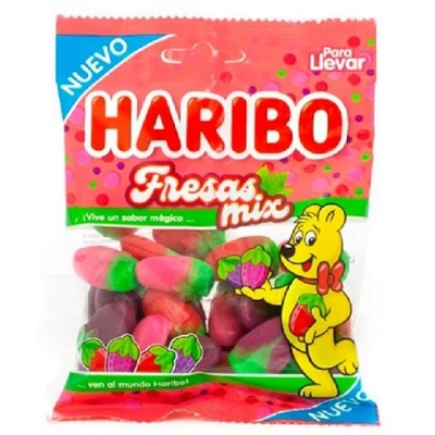 Bolsita FRESA MIX 100 gr. Haribo caja de 18 und.