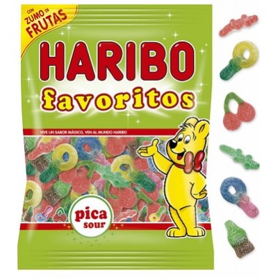 FAVORITO PICA bolsa de 90 gr caja de 18 und HARIBO