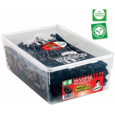 REGALIZ NEGRO HARIBO caja 150 und.