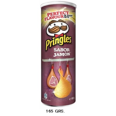 PRINGLES JAMON 165gr 19ud