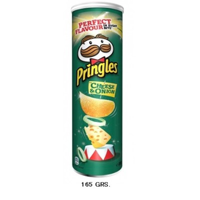 PRINGLES Cheese & Onion 165gr 19ud